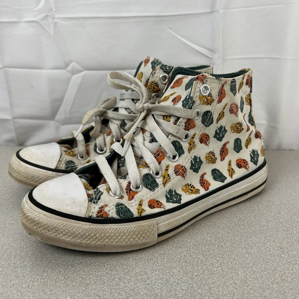 Converse All-Star DINOVERSE Chuck Taylor High Tops Dinosaur Shoes Kids Size 2